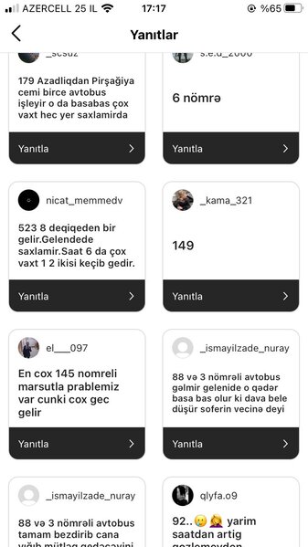 Əhali hansı avtobuslardan şikayətçidir? - SORĞU