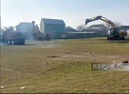 Cəlilabadda qəzalı olan məktəb üçün yeni binanın tikintisinə başlanılıb - FOTO