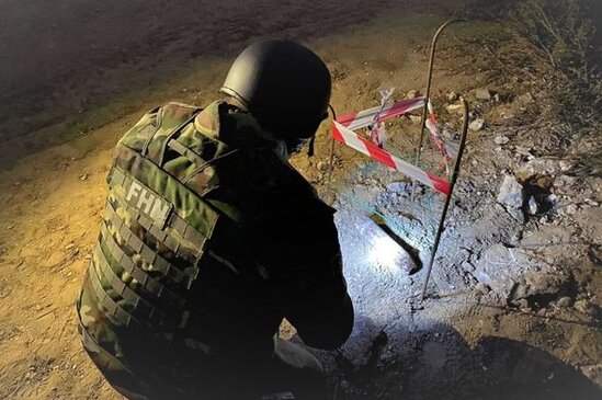 Bakıda top mərmisi tapılıb - FOTO