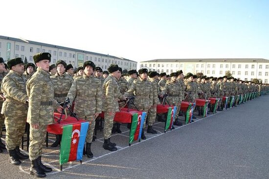 Azərbaycan Ordusunda andiçmə mərasimləri keçirilib