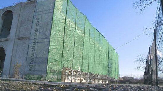 Ağdam Cümə məscidi bərpa edilir - FOTO