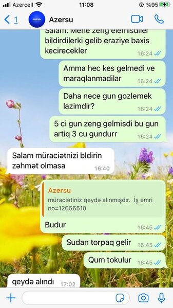 Bakıda evdəki krantdan qum tökülür, "Azərsu" isə məsələ ilə maraqlanmır - VİDEO