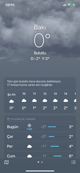 Bu saatdan Bakıya güclü QAR YAĞACAQ - 2 dərəcə şaxta - FOTO