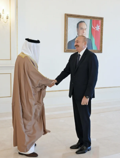 Prezident İlham Əliyev Bəhreynin xarici işlər nazirini qəbul edib - Foto