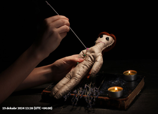 Qonşular cadugər qadını döydülər