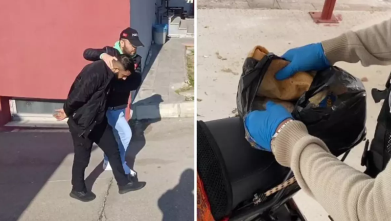 Çörək arasında narkotik gizlətdi