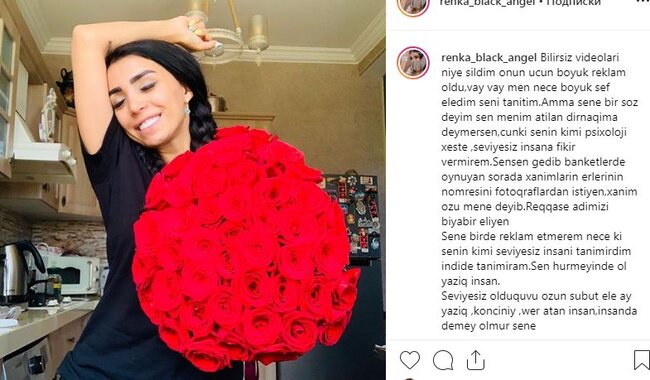 "Banketlərdə oynayır, sonra xanımların ərlərinin nömrəsini istəyir" - Renka həmkarını BİABIR ETDİ