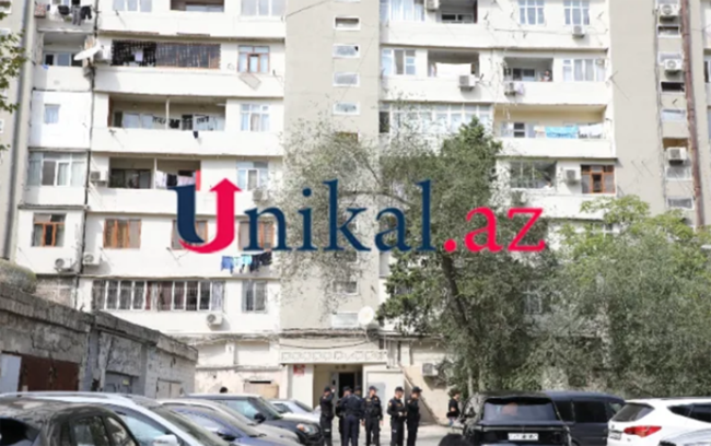 Bakıda oğlunu öldürən qadın özünü binadan atdı
