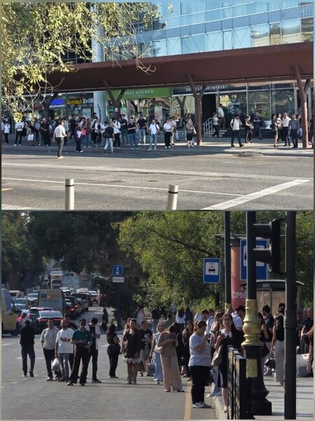 28 May ərazisində 1 və 2 saylı marşrutlarla bağlı problem: sərnişinlər uzun müddət gözləyir