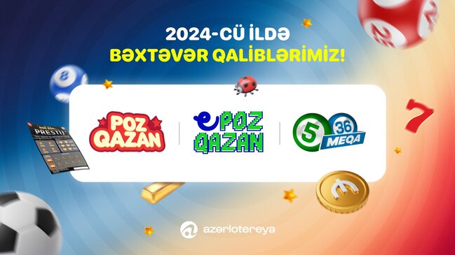 "Azərlotereya" 2024-cü ildə 189 dəfə böyük uduş təqdim edib