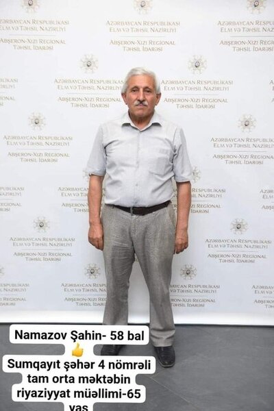 Azərbaycanda 65 yaşlı müəllim REKORDA İMZA ATDI - FOTO
