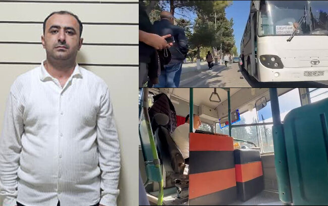 Sərnişin avtobusunu narkotik qəbul edərək sürürmüş - Video