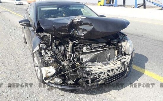 Bakı-Qazax yolunda ağır QƏZA: Səkkiz nəfər xəsarət aldı - FOTO