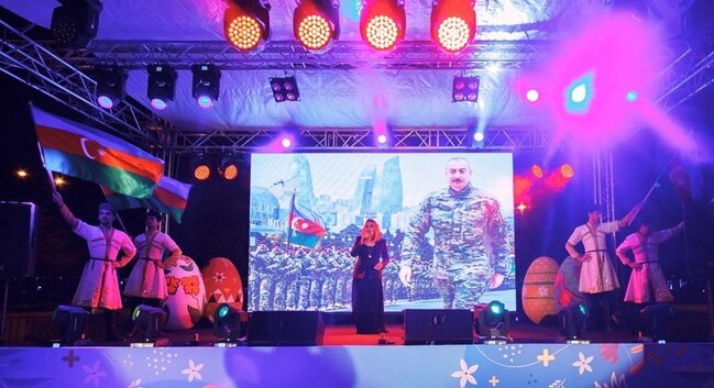 Nərimanov rayonunda Novruz coşqusu - FOTOLAR