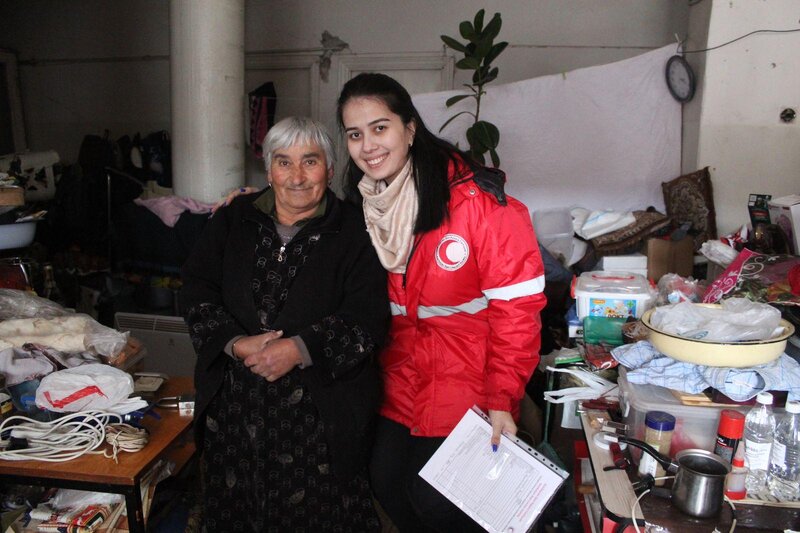 Qızıl Aypara Cəmiyyəti Qarabağın erməni sakinlərinə baş çəkib - FOTO