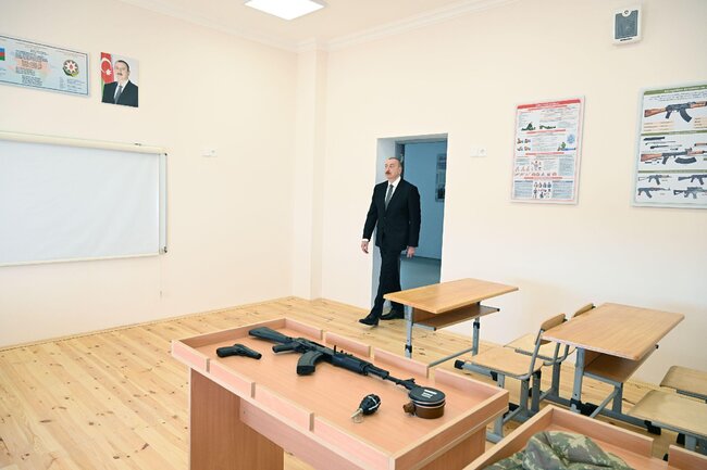 Prezident İlham Əliyev Ağdamda Kəngərli kənd tam orta məktəbinin binasının açılışında iştirak edib