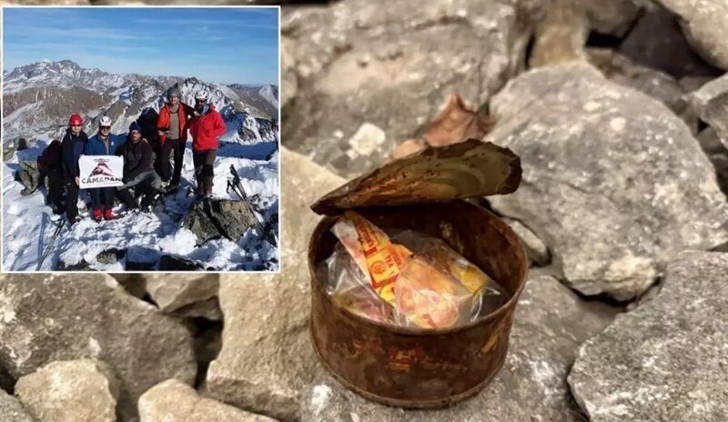 İtalyan dağçılar 52 il əvvəl qoyulan qeydi tapdılar - VİDEO