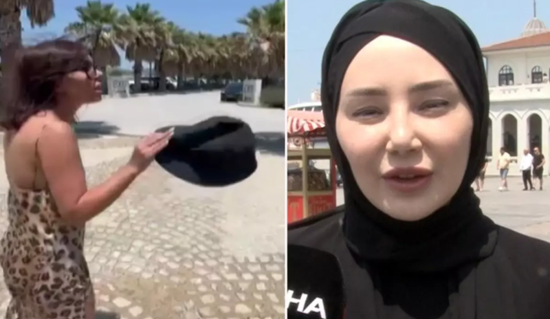 Qadın hicablı olduğu üçün restorana buraxılmadı