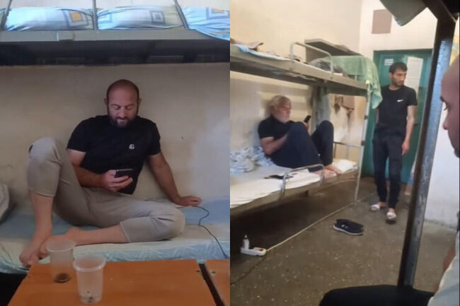 Rusiyada saxlanılan azərbaycanlıların həbsxanadan GÖRÜNTÜLƏRİ - VİDEO