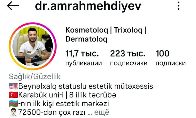 "Dr.AmrahMehdiyev" özəl kurslar keçərək özünü necə həkim elan edib? - Araşdırma