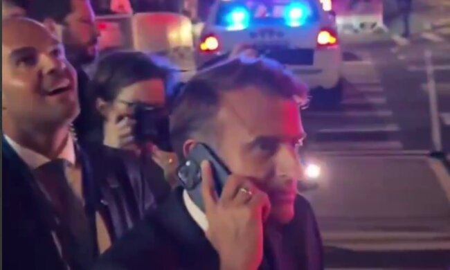 Makron Nyu-Yorkda gülünc vəziyyətə düşdü: Polis saxladı, Trampa zəng etdi– VİDEO