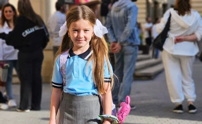 Övladlarını birinci sinfə yola saldılar - Fotolar