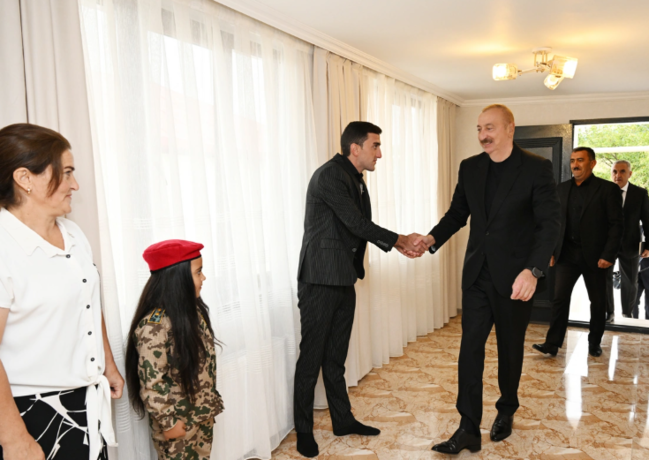 İlham Əliyev Xocalı rayonunun Seyidbəyli kəndində olub