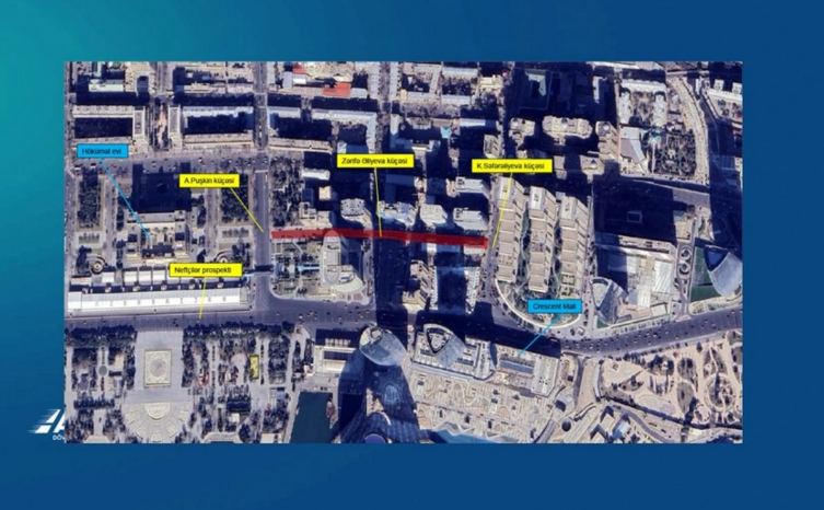 Bakının Zərifə Əliyeva küçəsində hərəkət məhdudlaşdırılacaq