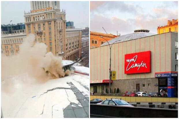 Teatrda güclü yanğın baş verib