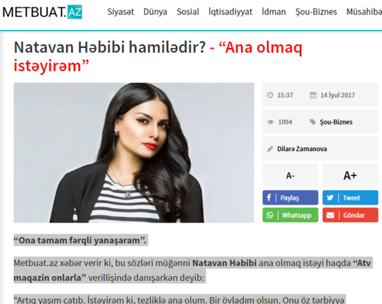 İki gündən sonra toyu olacaq Natavan Həbibi hamilədir?