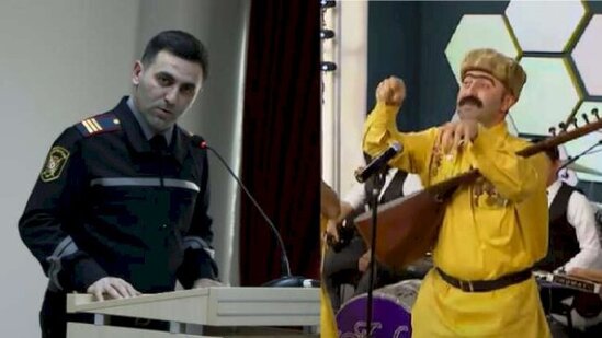 DYP haqqında mahnı oxuyan aktyoru yol polisinə işə düzəltdilər - VİDEO