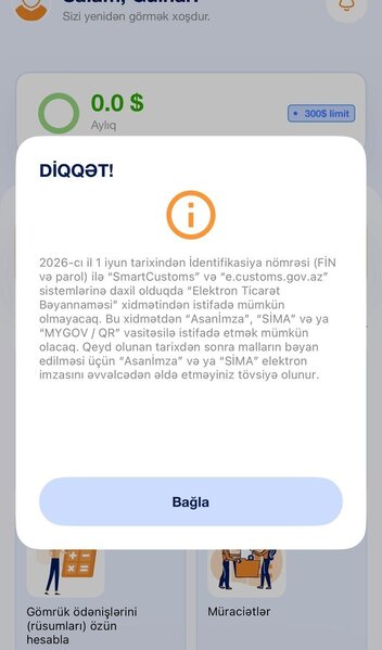 İyundan bağlamaları yeni qaydada bəyan etməliyik - Xəbərdarlıq