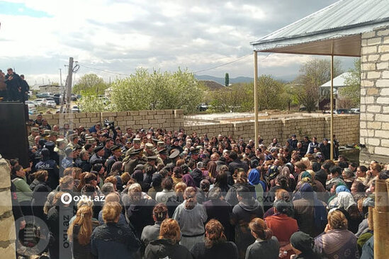 Şəhid Elşad Həsənovla vida mərasimi keçirilir - FOTO