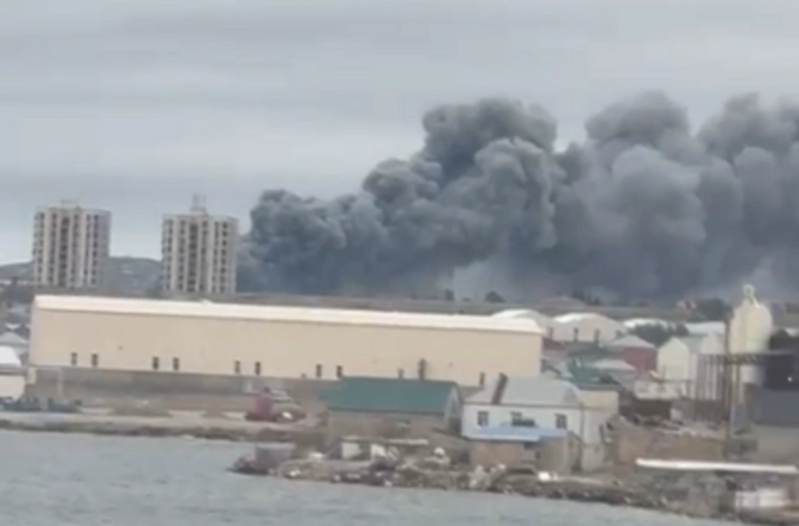 Aşağı Güzdək qəsəbəsində anbardakı güclü yanğın məhdudlaşdırılıb