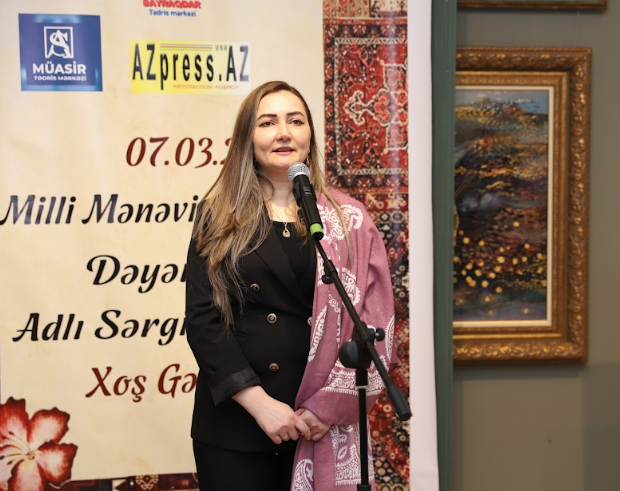 Xətai Sənət Mərkəzində "Milli-mənəvi dəyərlərimiz" adlı incəsənət sərgisi keçirilib - FOTOLAR