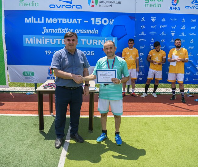Şamaxıda "Milli Mətbuat – 150" minifutbol turnirinin qalibi müəyyənləşib