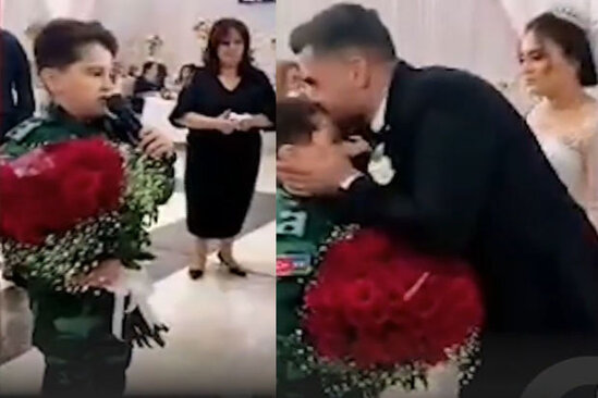 Şəhidin azyaşlı övladı toyda bəy və gəlini kövrəltdi - VİDEO