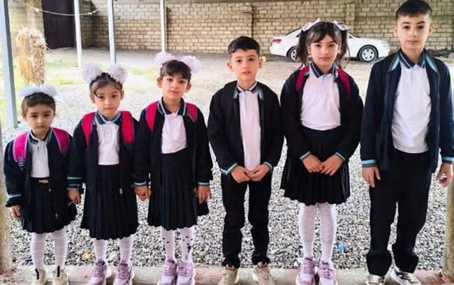 Bir evdən 6 uşaq məktəbə getdi