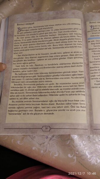 3-cü sinif dərsliyində MÖVZULAR: intihar, başqasının arvadına göz dikmək...- FOTO