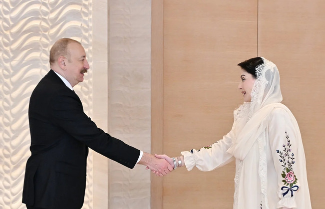 İlham Əliyev Pakistanın Pəncab əyalətinin Baş naziri Məryəm Nəvaz Şərifi qəbul edib - YENİLƏNİB+FOTO