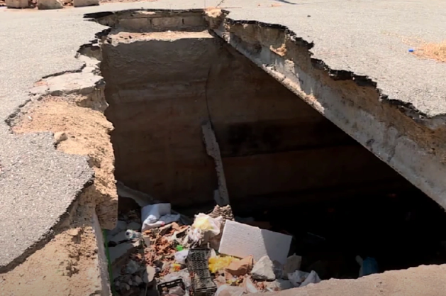 Bakıda yanğınsöndürmə hovuzu aylardır təhlükə saçır