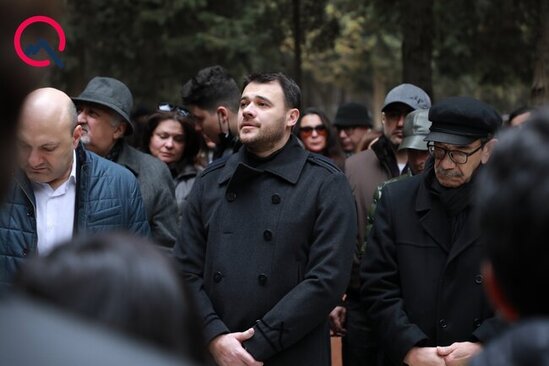 Emin Ağalarov İbrahimbəyovun dəfnində - FOTOLAR