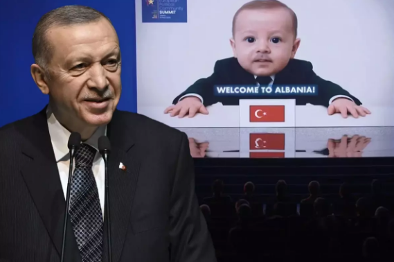 Erdoğan süni intellektlə yaradılan körpəlik fotosunu şərh etdi
