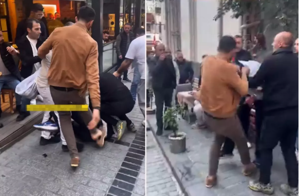 Mağazasında oğurluq edən şəxsi küçənin ortasında döydü