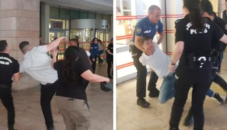 Məhkəmənin çıxışında böyük dava düşüb