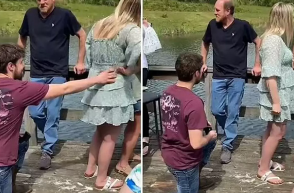 Aldığı evlilik təklifinə görün necə reaksiya verdi - VİDEO