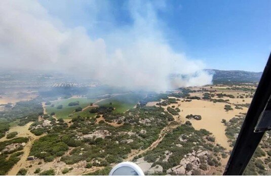 Türkiyədə daha bir meşə yanır - FOTOLAR