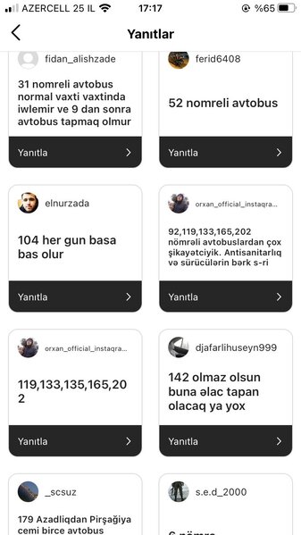 Əhali hansı avtobuslardan şikayətçidir? - SORĞU