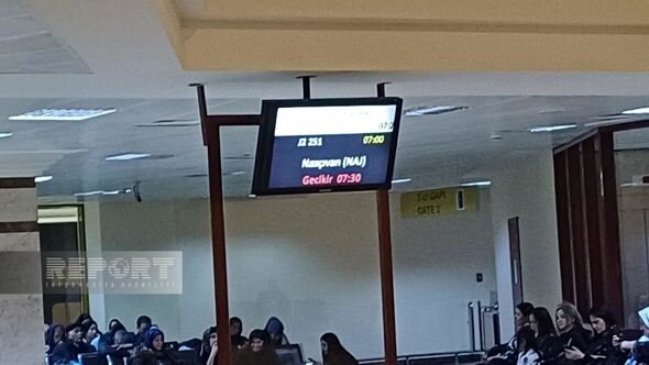 Bakı-Naxçıvan aviareysi təxirə salınıb - FOTO