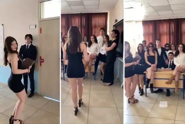 Məktəbdə çəkilən bu video QALMAQALA SƏBƏB OLDU